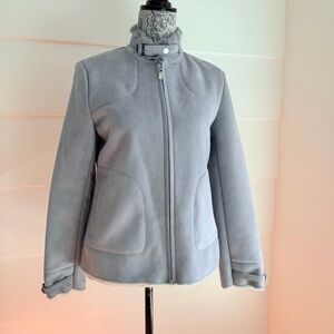 Christian Dior Faux Shearling Zip Up Jacket size 44/ US 8